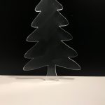 Şeffaf Çam Ağacı Magnet 7cm