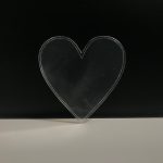 Şeffaf Kalp Magnet 7cm
