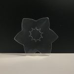 Şeffaf Çiçek Magnet 7 cm