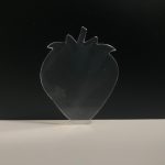 Şeffaf Çilek Magnet 7 cm