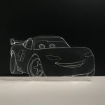Şeffaf Şimşek McQueen Magnet 7 cm