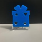 Mavi Hediye Paketi Magnet 7 cm