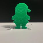 Yeşil Renkli Noel Baba Magnet  7cm