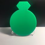 Yeşil Alyans-Yüzük Magnet 7cm