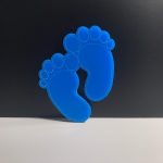 Mavi Bebek Ayağı Magnet 7cm