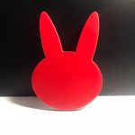 Kırmızı Tavşan Magnet 7cm