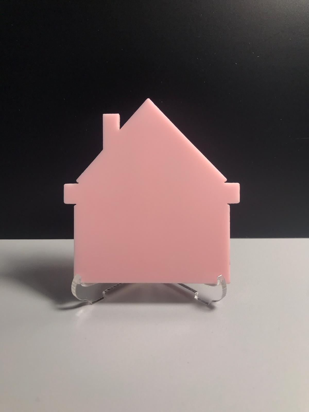 WhatsApp Image 2026-04-12 at 19.35.54 (2) Açık Pembe Ev Magnet 7cm - Görsel 1